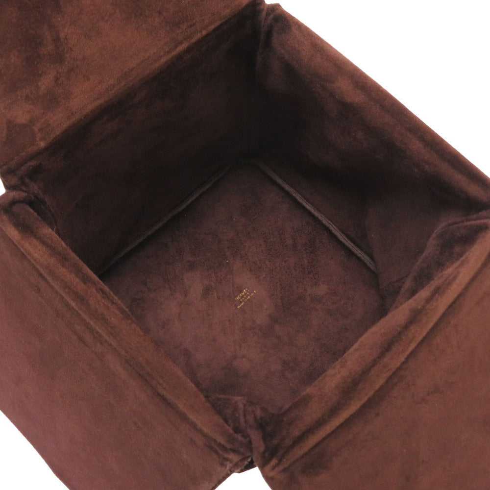 Hermes Handbag Doblis Brown Multi Box Women
