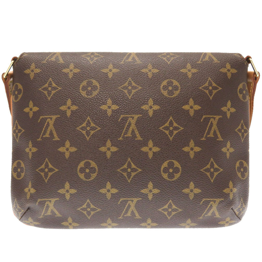 Louis Vuitton Shoulder Bag M51257 Monogram Canvas Brown Monogram Musette Tango Short Strap Women