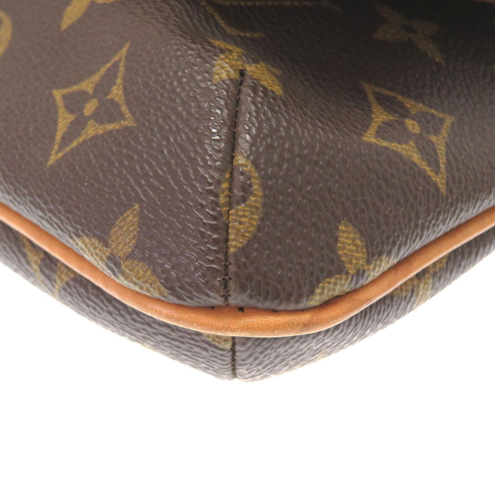 Louis Vuitton Shoulder Bag M51257 Monogram Canvas Brown Monogram Musette Tango Short Strap Women