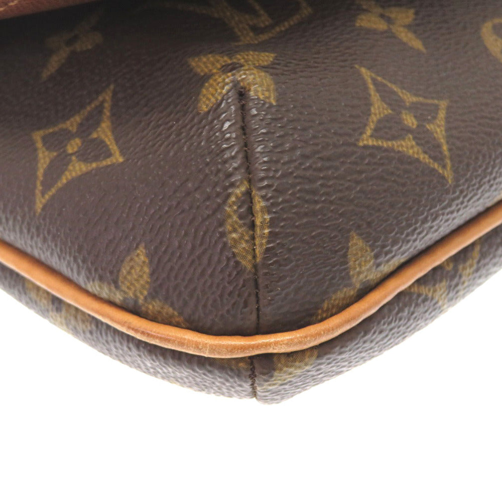 Louis Vuitton Shoulder Bag M51257 Monogram Canvas Brown Monogram Musette Tango Short Strap Women