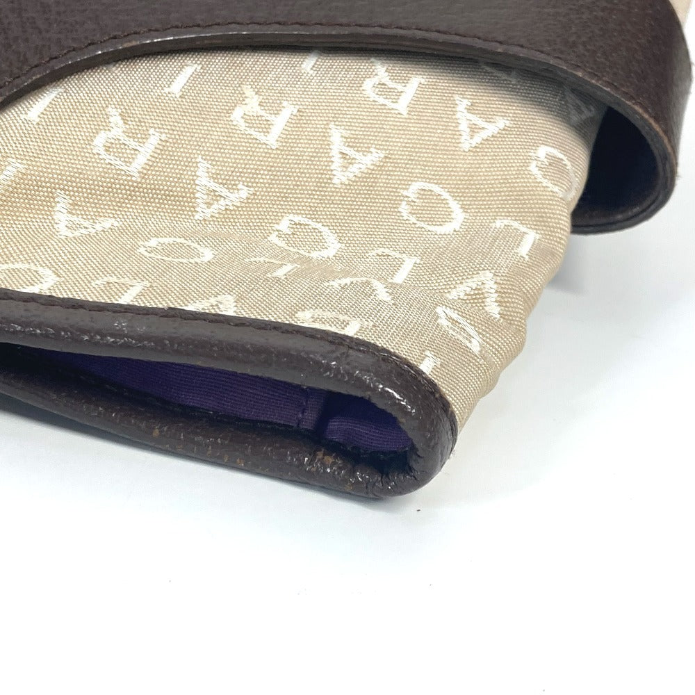Bvlgari Tote Bag Canvas / Leather Beige Logo Mania Women