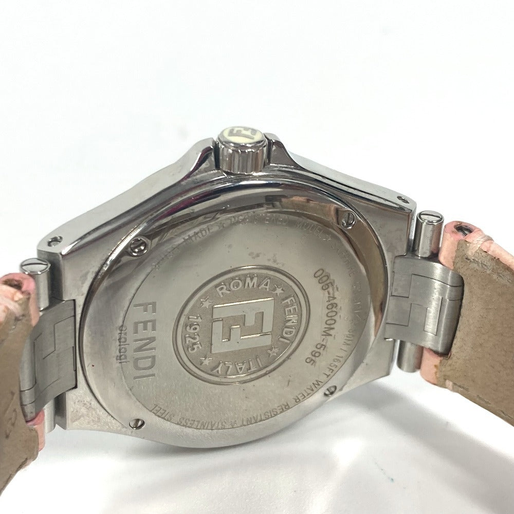Fendi Watches Quartz 4600M Leather Pink High Speed Pink Dial