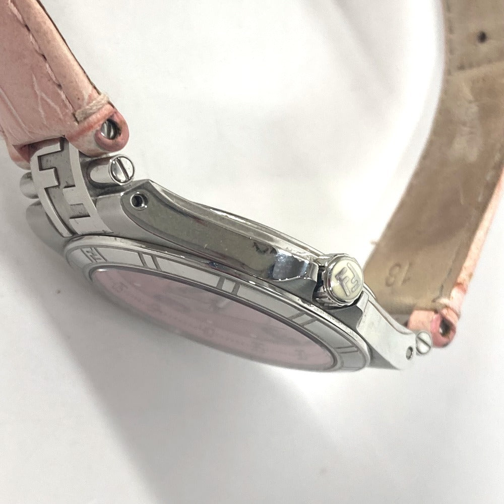 Fendi Watches Quartz 4600M Leather Pink High Speed Pink Dial