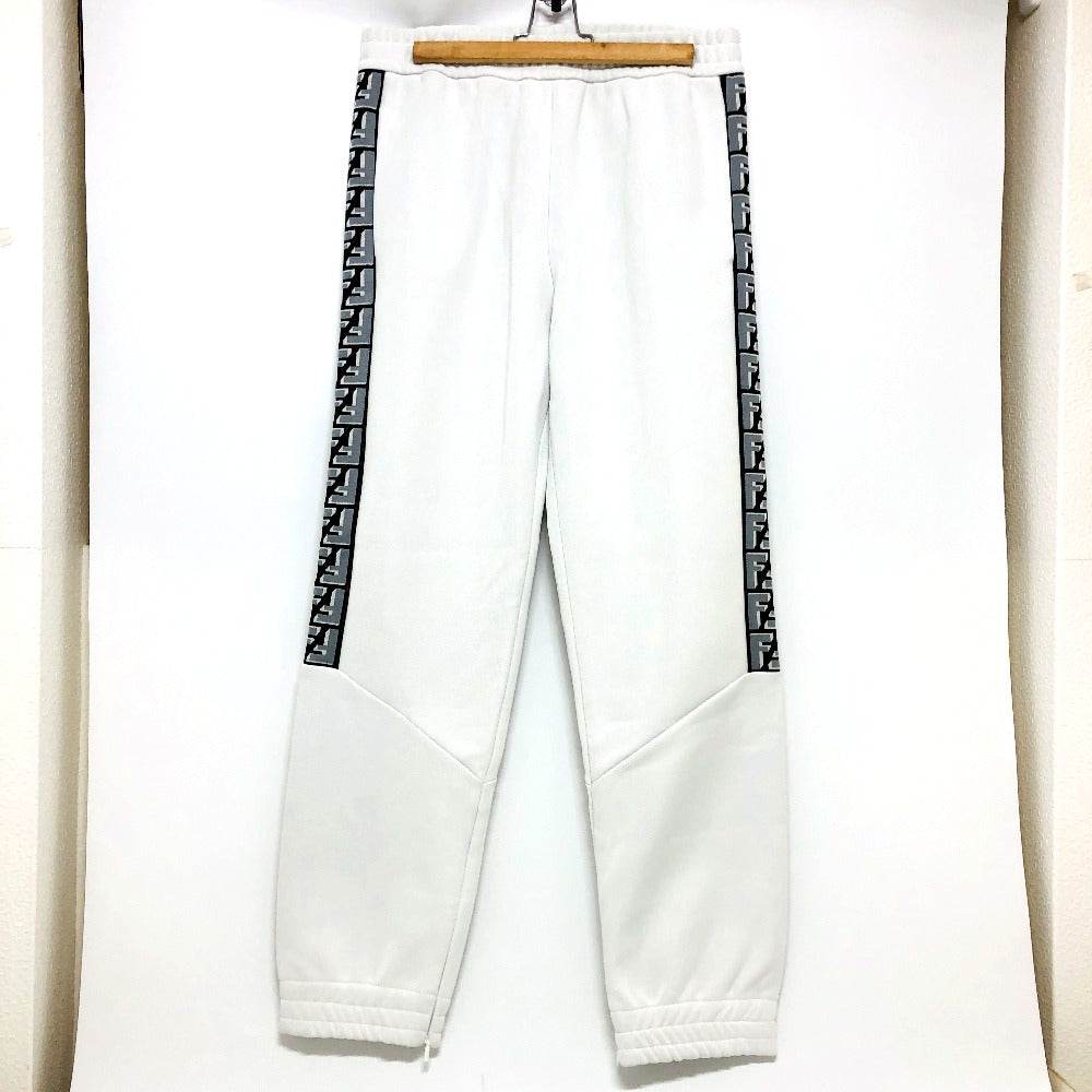 Fendi Pants Fab645 Polyester Gray Zucca Pattern