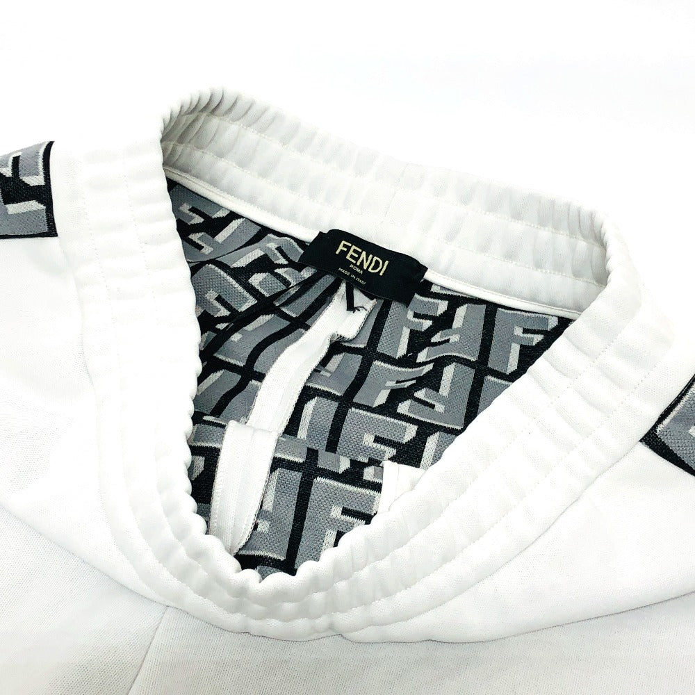 Fendi Pants Fab645 Polyester Gray Zucca Pattern