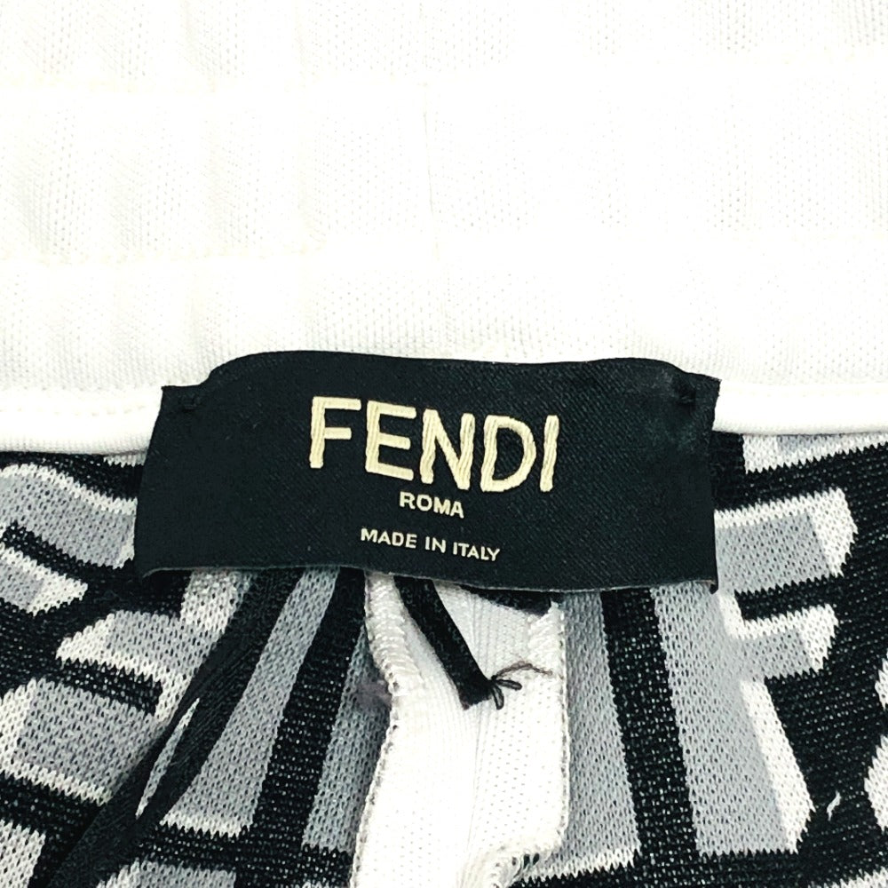 Fendi Pants Fab645 Polyester Gray Zucca Pattern
