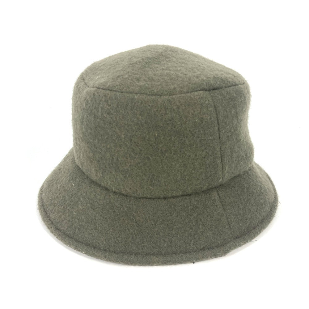 Fendi Hat Fxq901 Wool Khaki Inner Zucca Women M