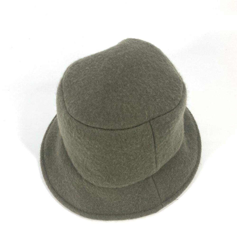 Fendi Hat Fxq901 Wool Khaki Inner Zucca Women M