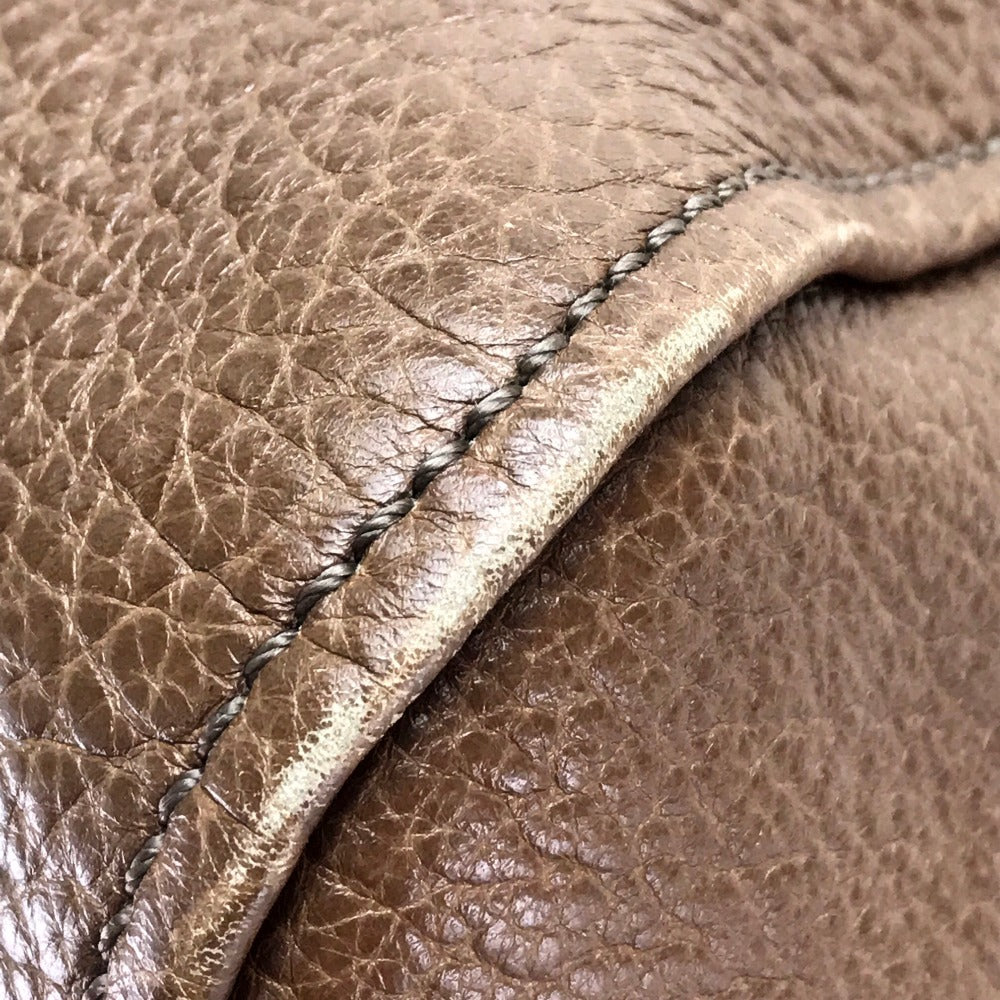 Fendi Handbag 8Bl110 Leather Brown Men'S Women Chameleon Unisex(Unisex)