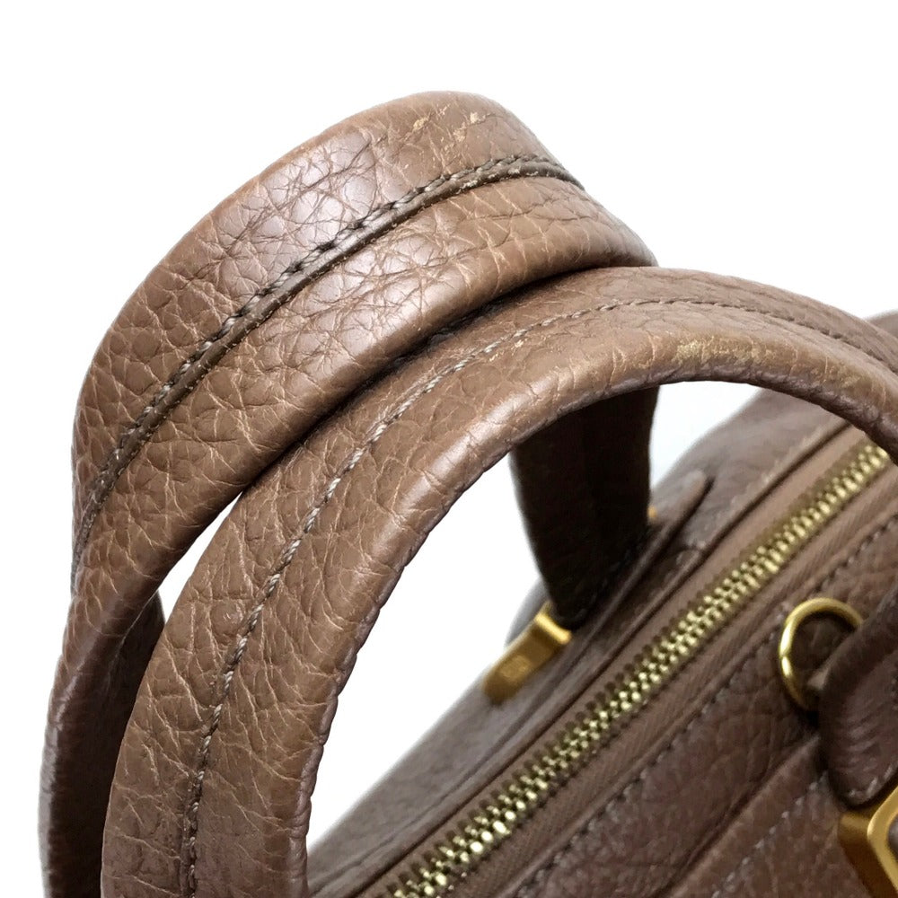 Fendi Handbag 8Bl110 Leather Brown Men'S Women Chameleon Unisex(Unisex)