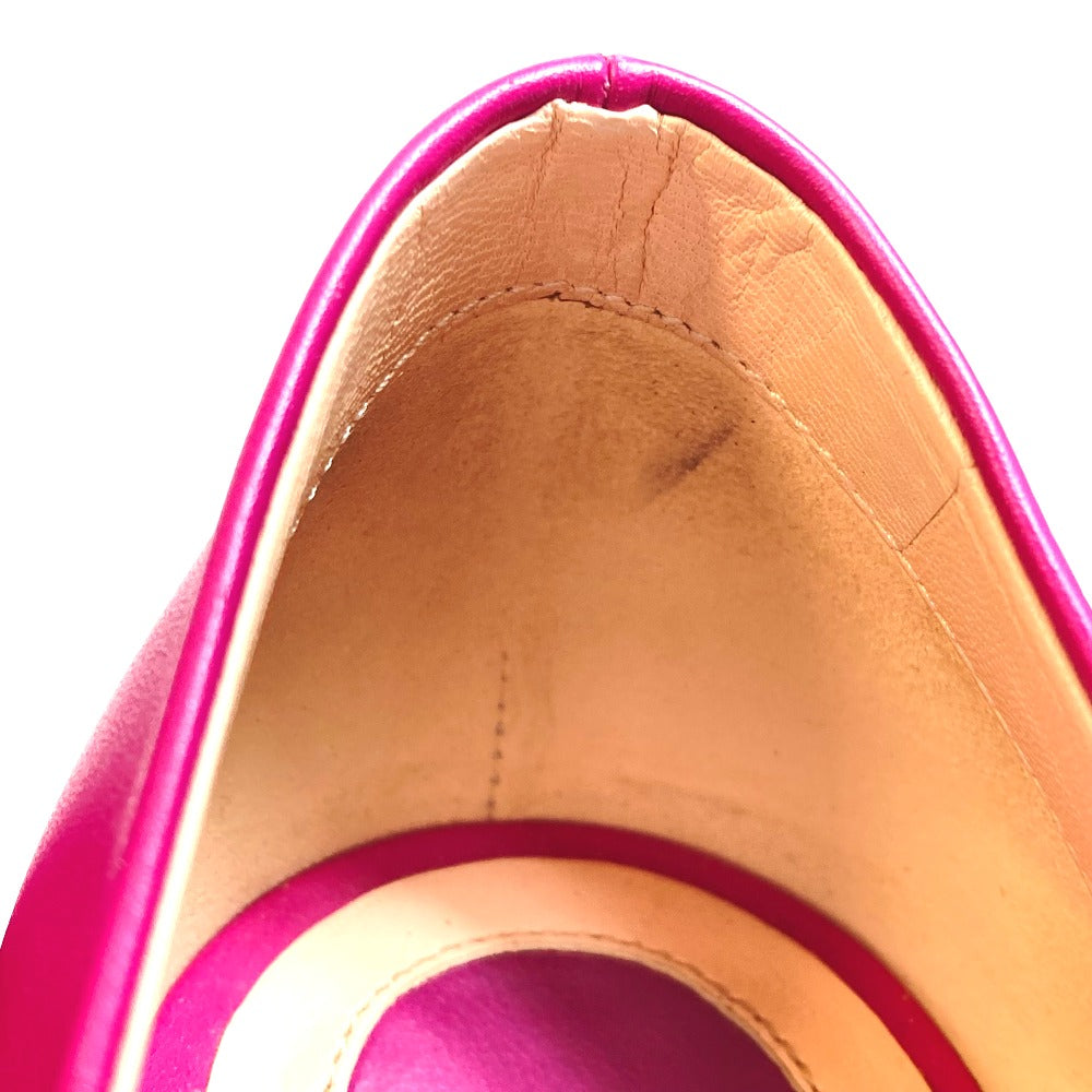 Fendi Pumps Leather Purple Pointed Toe Women 39