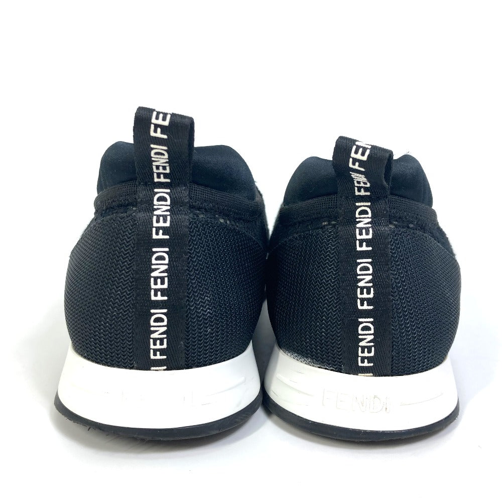 Fendi Sneakers 8E8139 Canvas Black Zucca Women 36