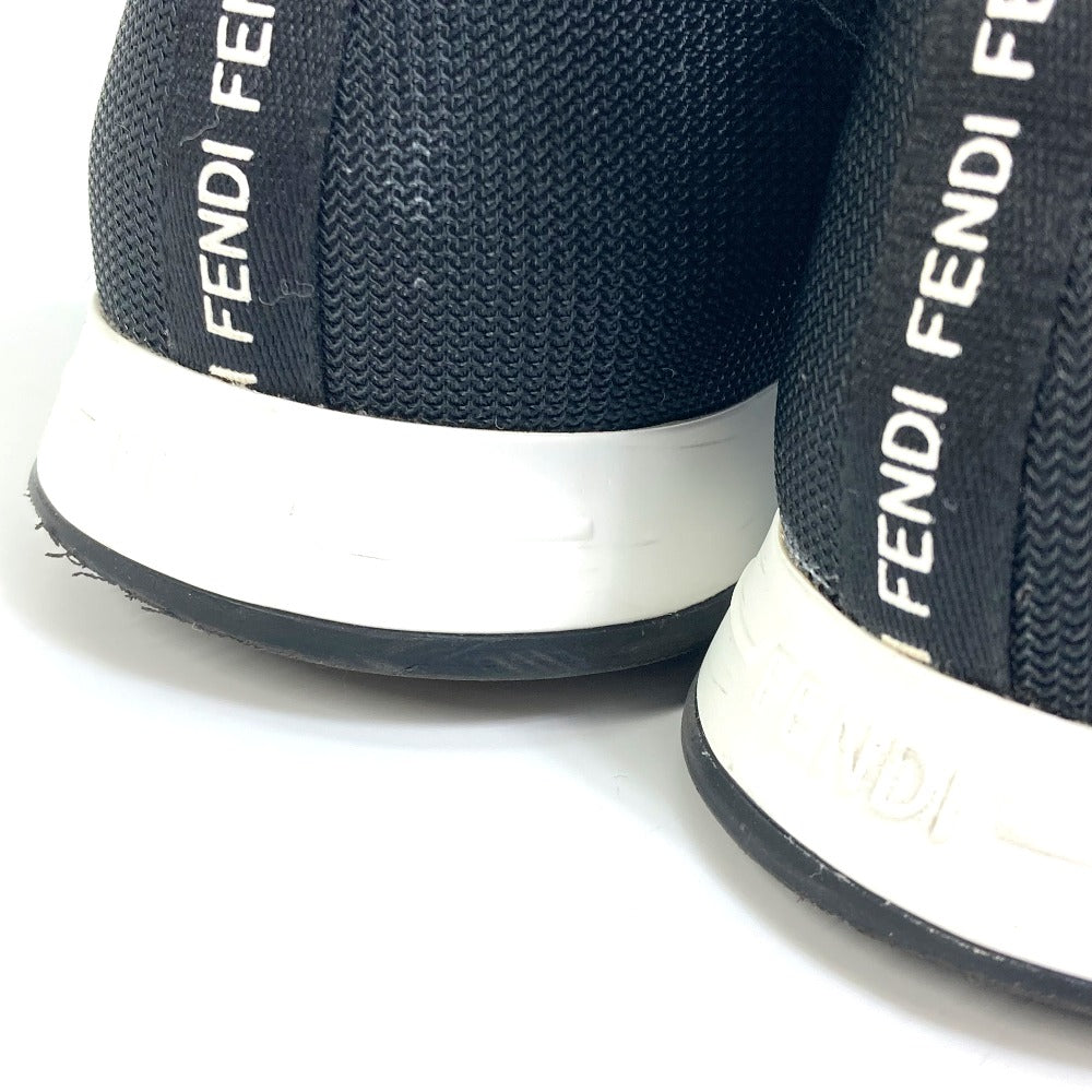 Fendi Sneakers 8E8139 Canvas Black Zucca Women 36