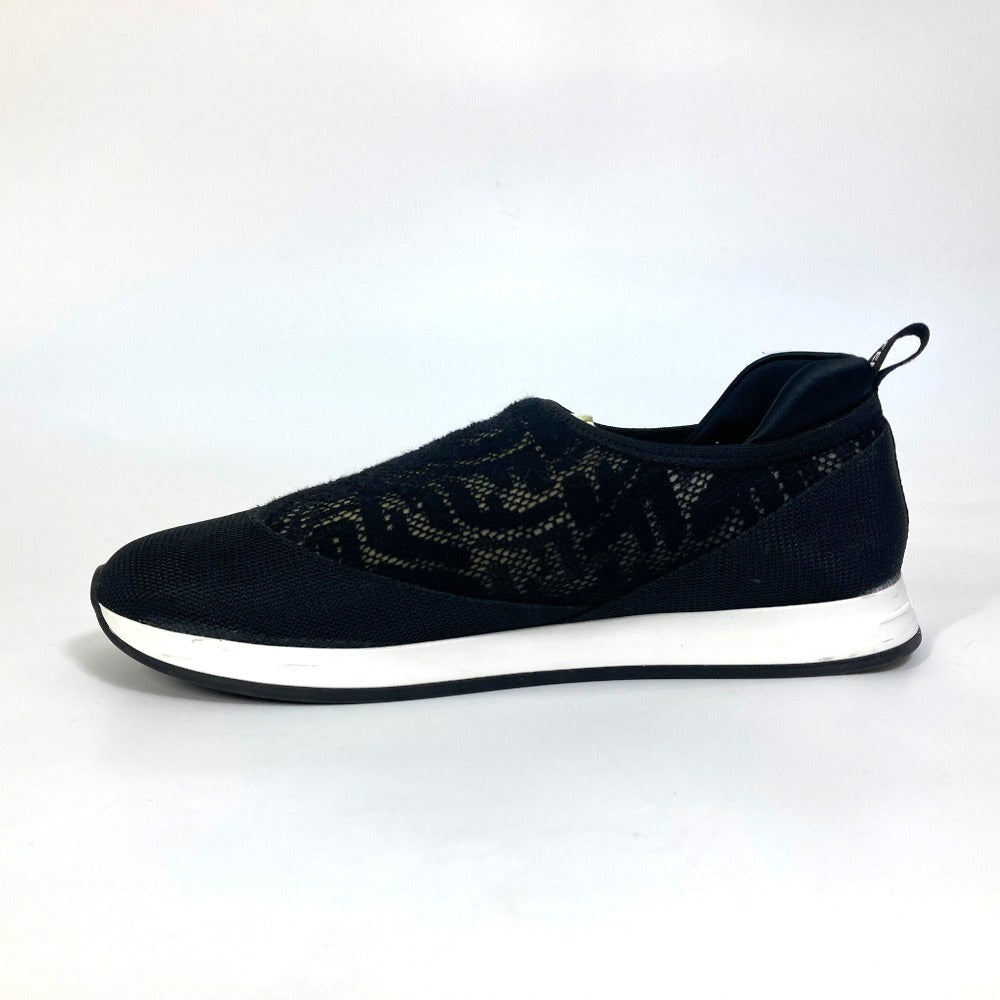 Fendi Sneakers 8E8139 Canvas Black Zucca Women 36