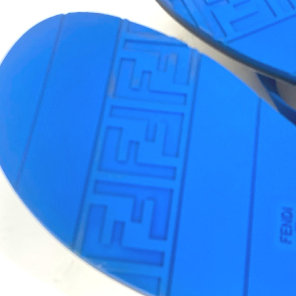 Fendi Sandals 7Y1360 Rubber Blue Shoes Shoes Logo Mens 8