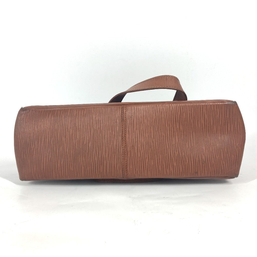 Fendi Handbag Leather Brown Vintage Ff Logo Women