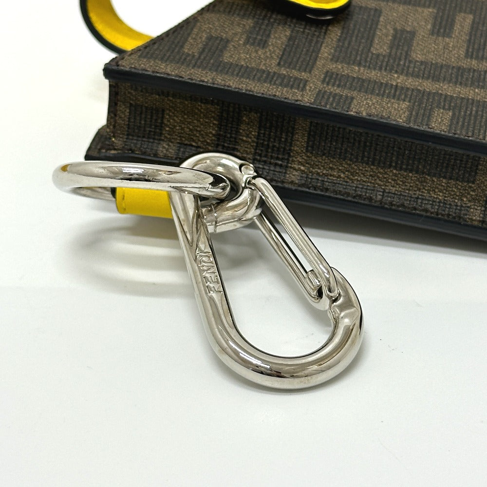 Fendi Bag Charm 7Ar759 Pvc / Leather Two-Tone Color (Brown) Zucca Charm Women(Unisex)