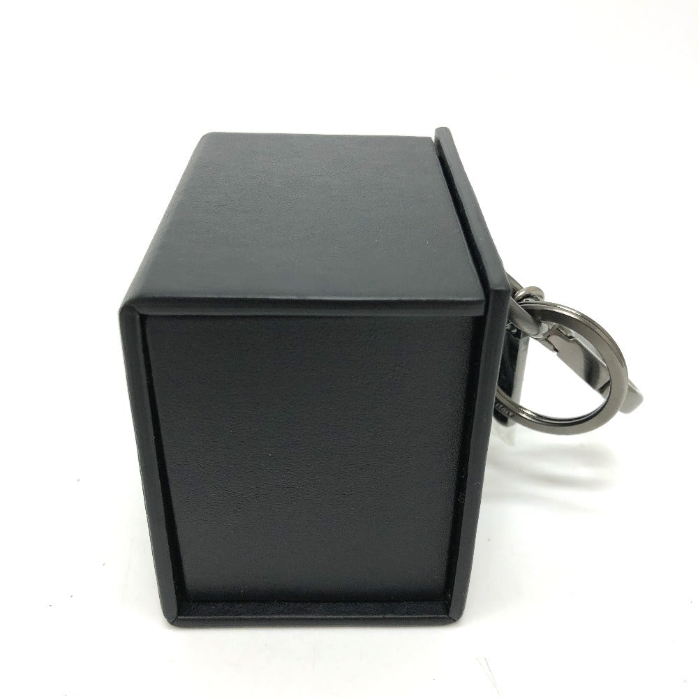 Fendi Key Ring 7Ar894 Leather Black Logo/Accessories Mini Box Women Secondhand