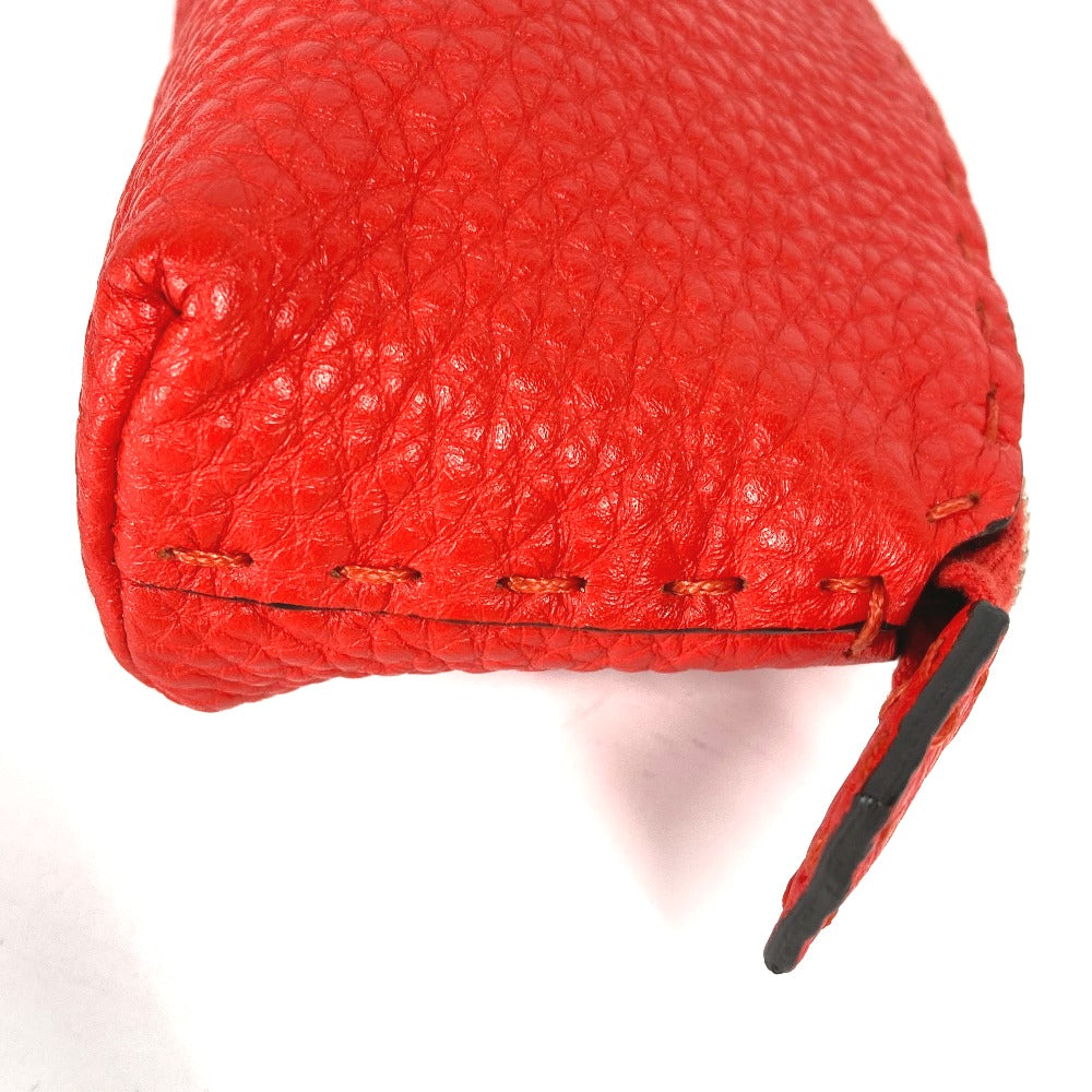 Fendi Pouch 8N0115 Leather Red Celeria Women