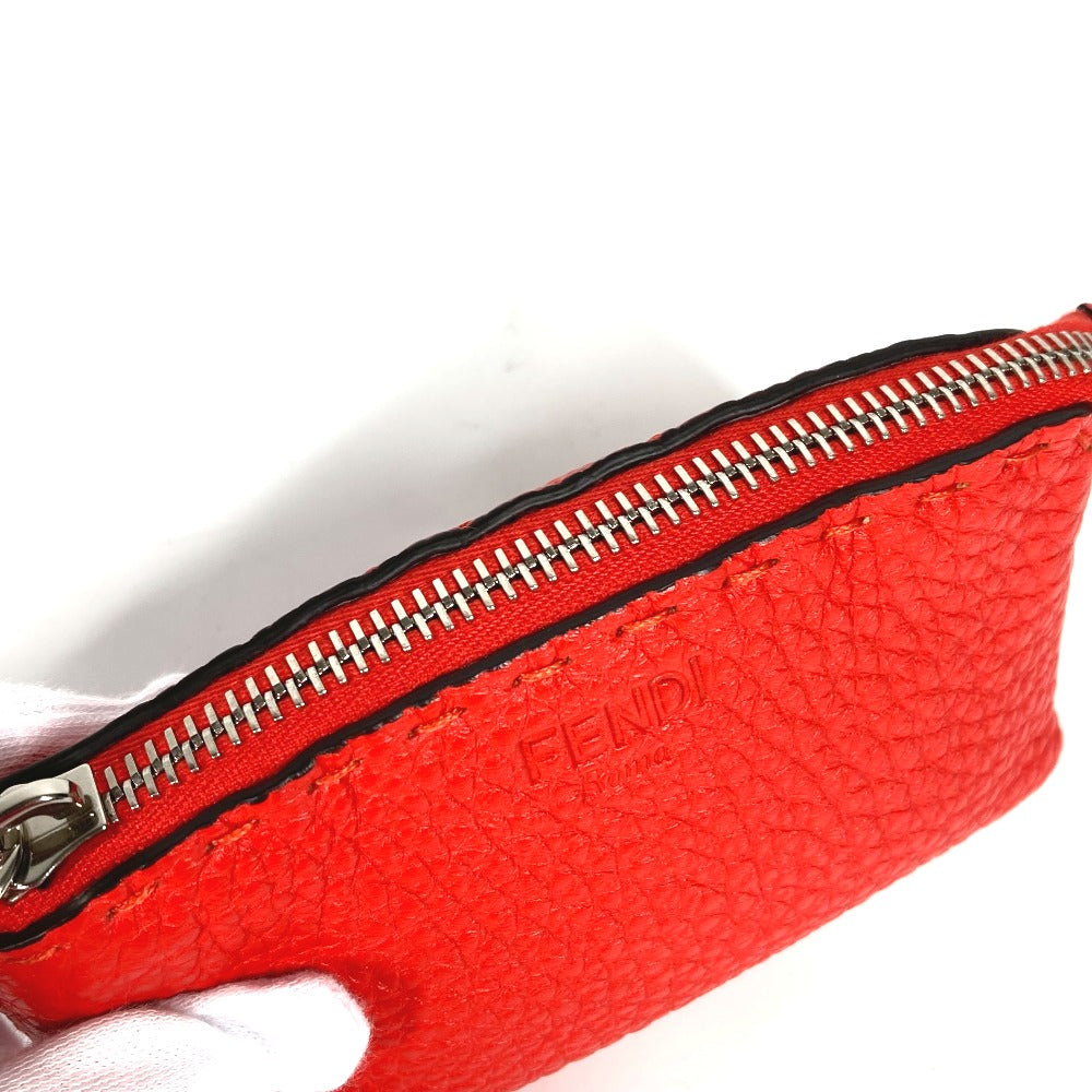 Fendi Pouch 8N0115 Leather Red Celeria Women