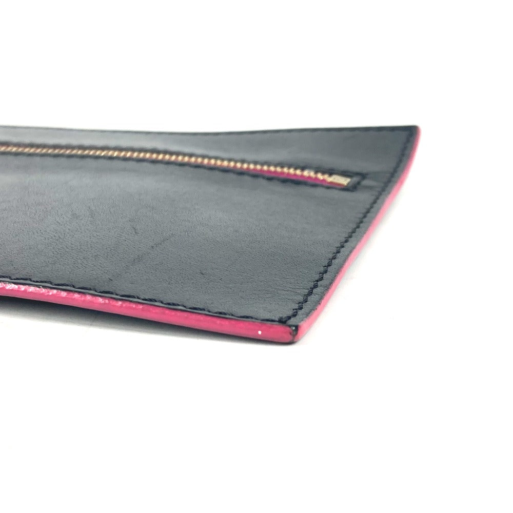 Fendi Pouch Leather Black By Color Accessories Flat Women