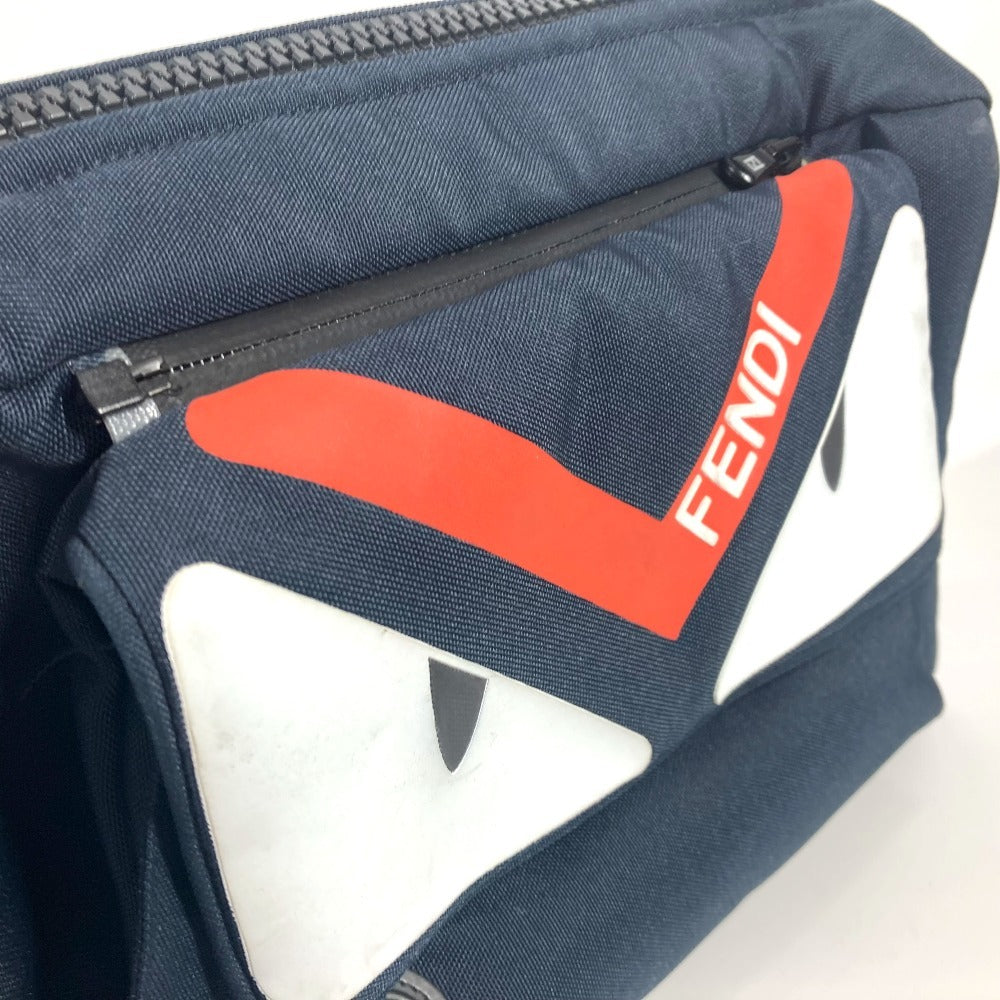 Fendi Pouch Nylon Navy Monster Bugs For Strollers Kids