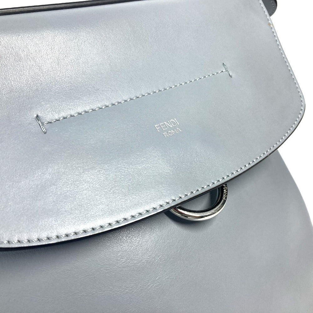 Fendi Backpack 8Bz042 Leather Blue To School Women