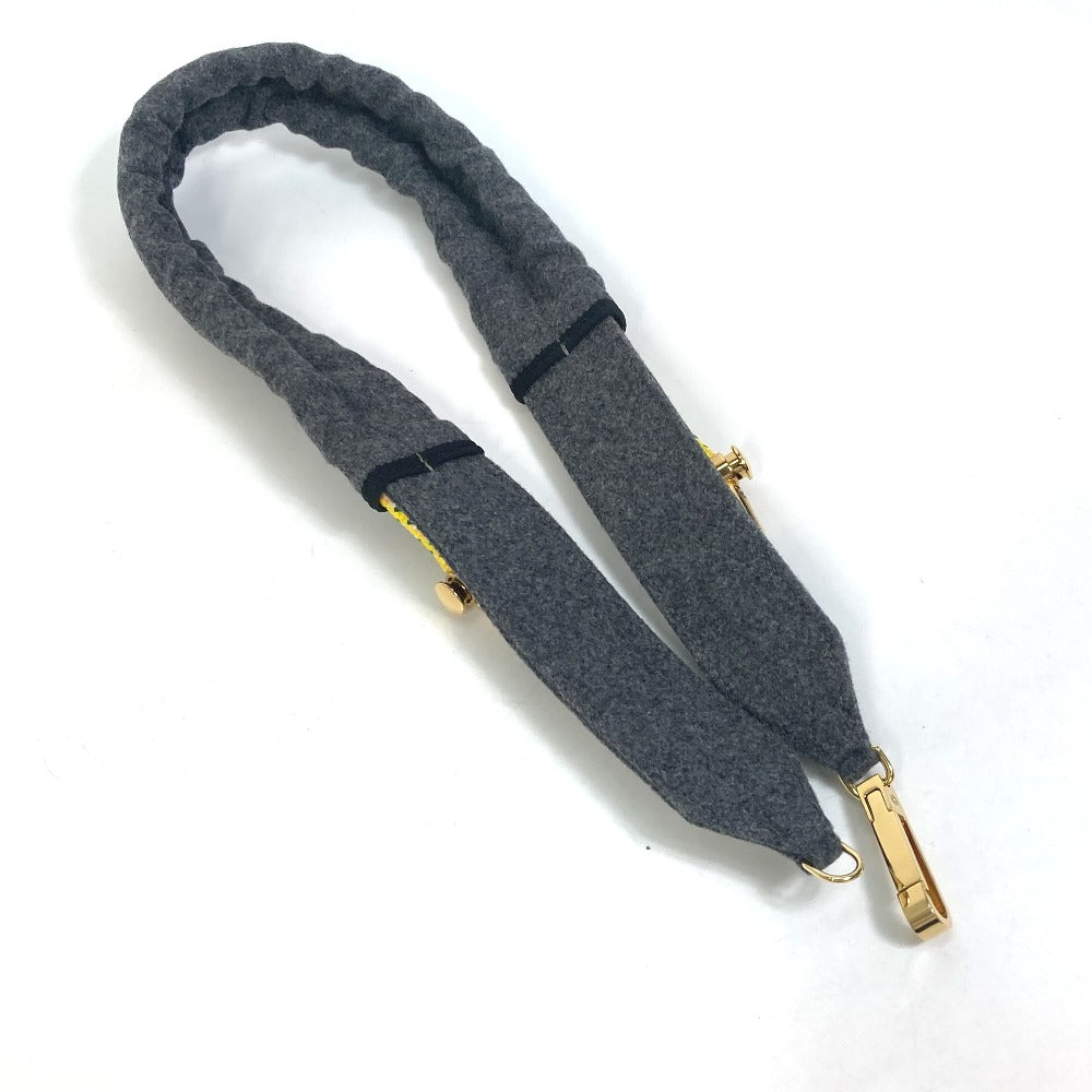 Fendi Belt 8C0627 Felt Gray Belt Women
