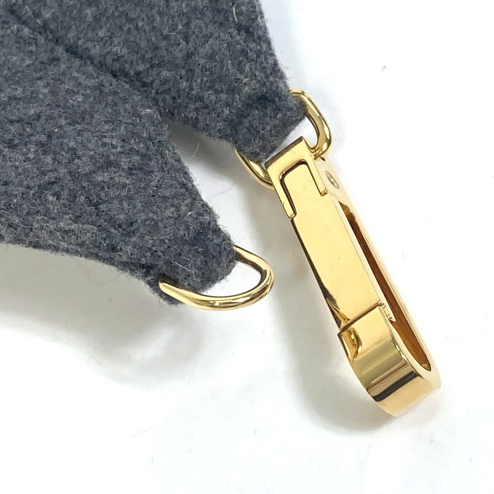 Fendi Belt 8C0627 Felt Gray Belt Women