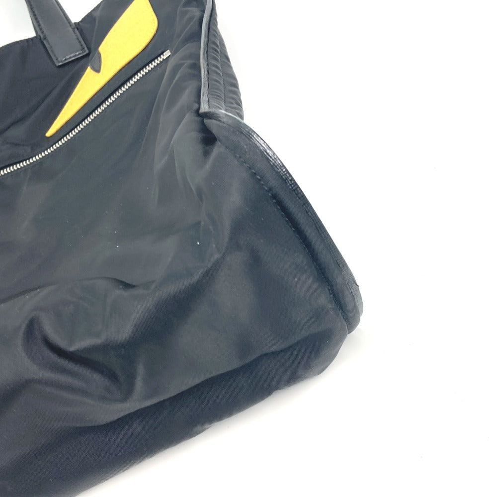 Fendi Tote Bag 7Va367 Nylon Black Monster Bugs Mens
