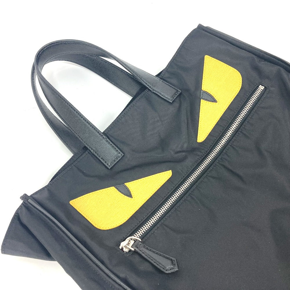 Fendi Tote Bag 7Va367 Nylon Black Monster Bugs Mens
