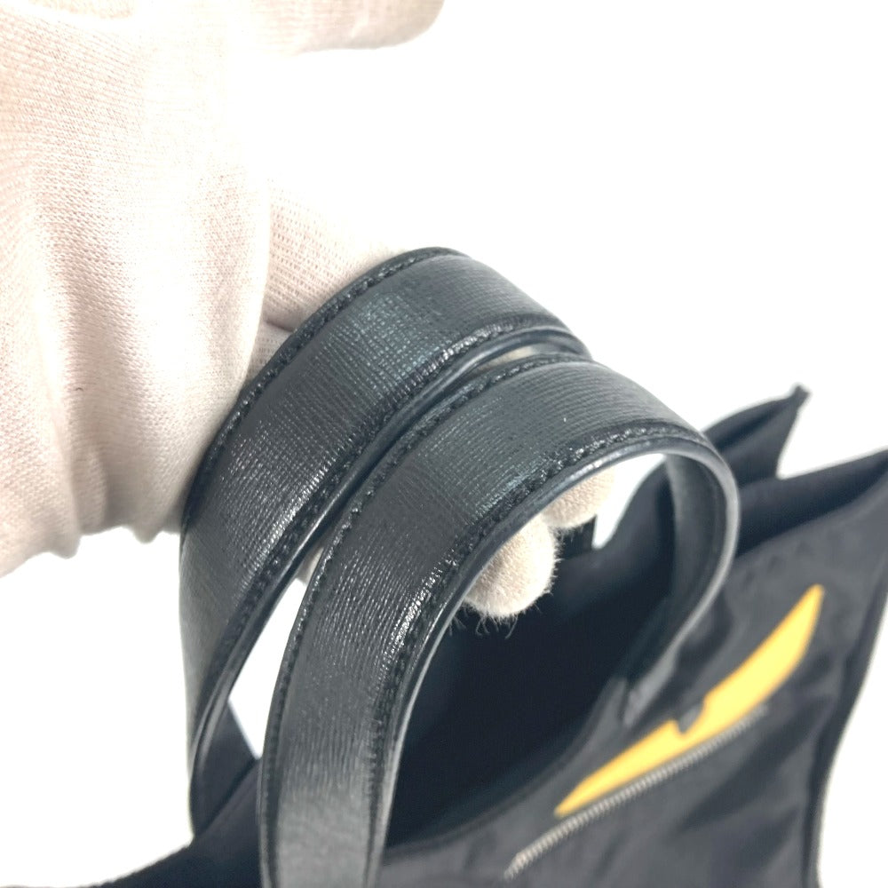 Fendi Tote Bag 7Va367 Nylon Black Monster Bugs Mens