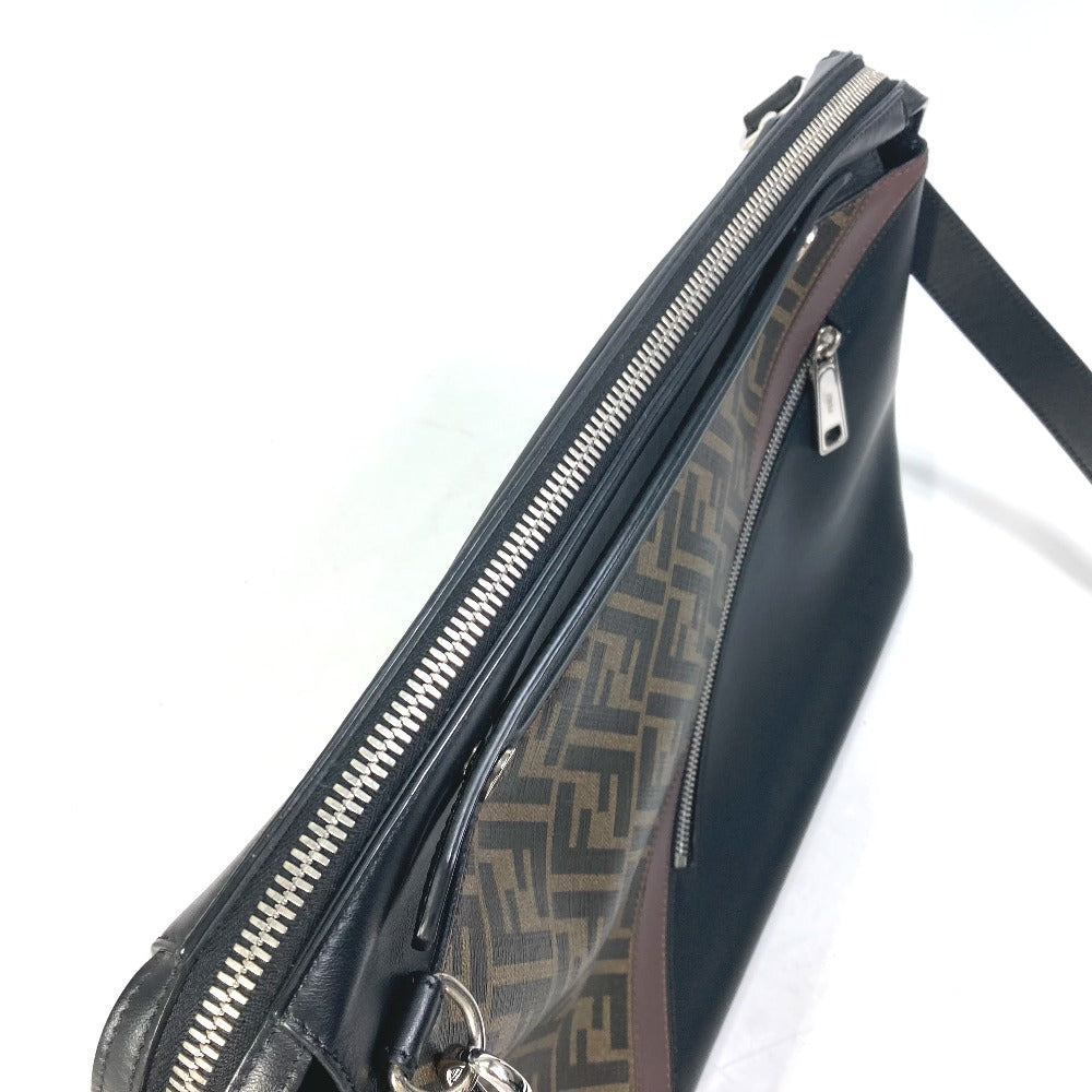Fendi Handbag 8Bh253 Pvc Brown Zucca Briefcase Mens