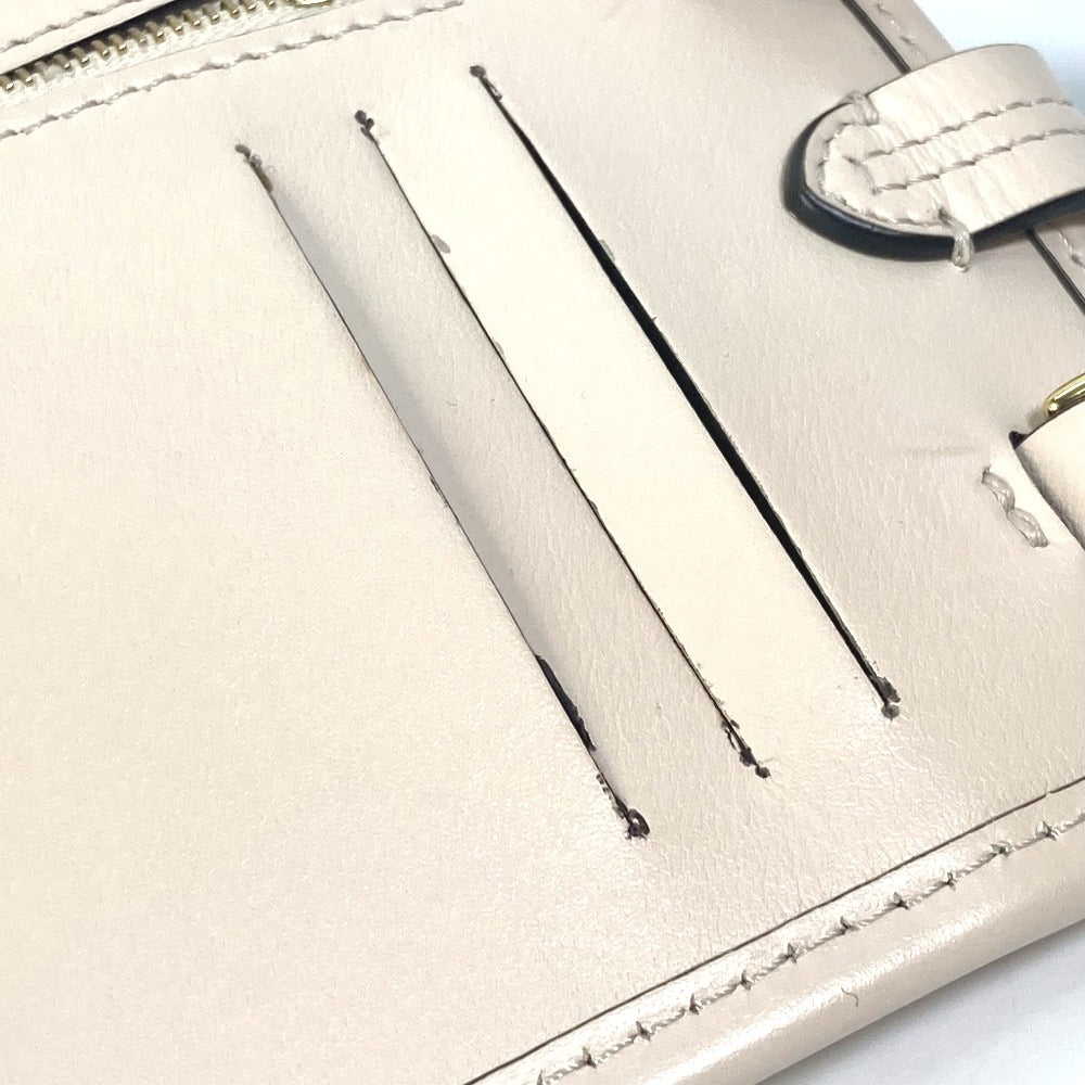 Fendi Pouch 7As131 Viscose/Leather Beige Smartphone Case Zucca Logo Phone Pouch, Smartphone Pouch
