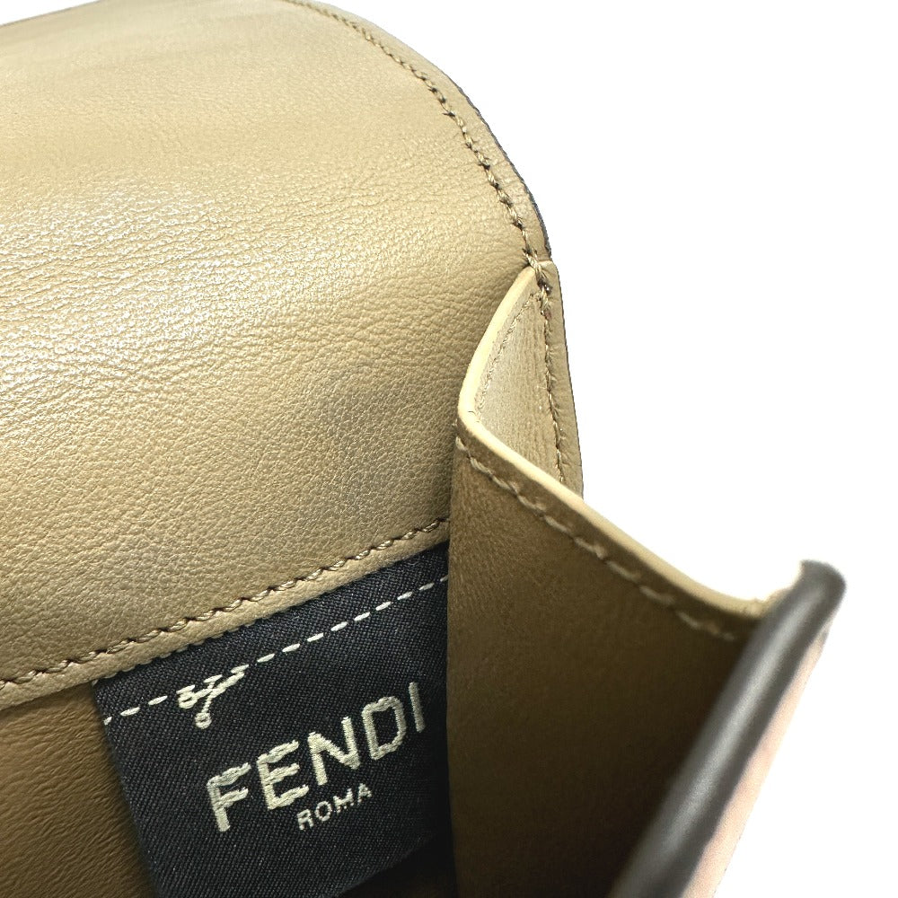 Fendi Folded Wallet 8M0438 Leather Pink Peekaboo Women