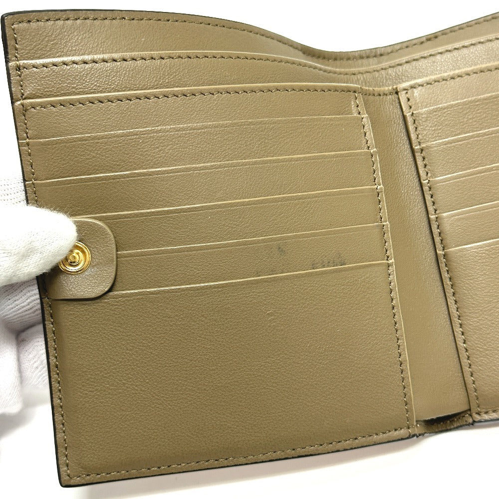 Fendi Folded Wallet 8M0438 Leather Pink Peekaboo Women