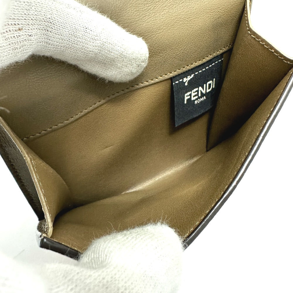 Fendi Folded Wallet 8M0438 Leather Pink Peekaboo Women