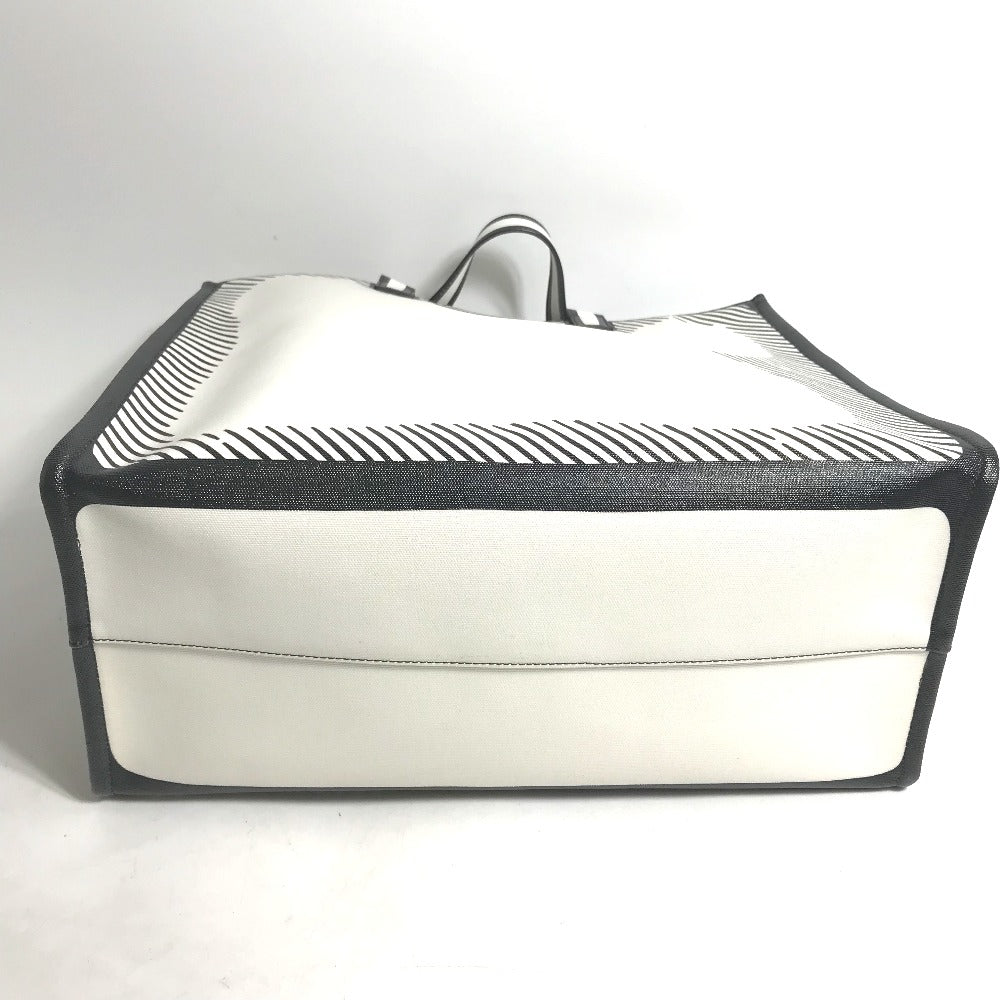 Fendi Tote Bag 8Bh357 Coated Canvas White Joshua Vides Collaboration Shopper Bag Mens
