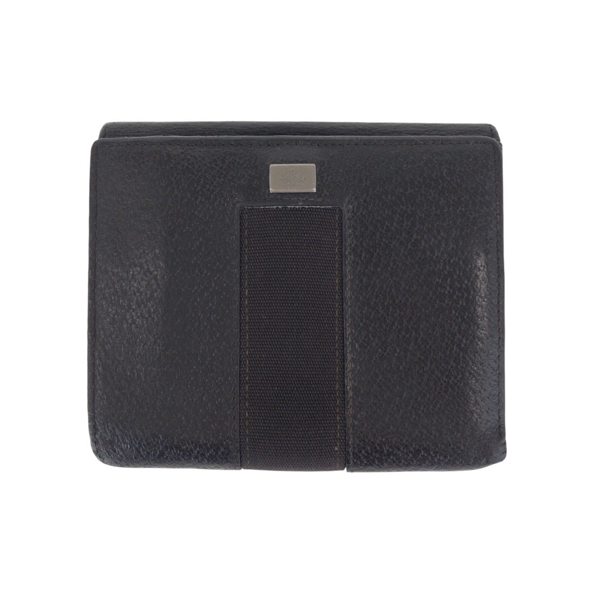 Gucci Bifold Wallet 035 1408 2090 Leather Black Silvermetal Folding Wallet Compact Wallet Mens