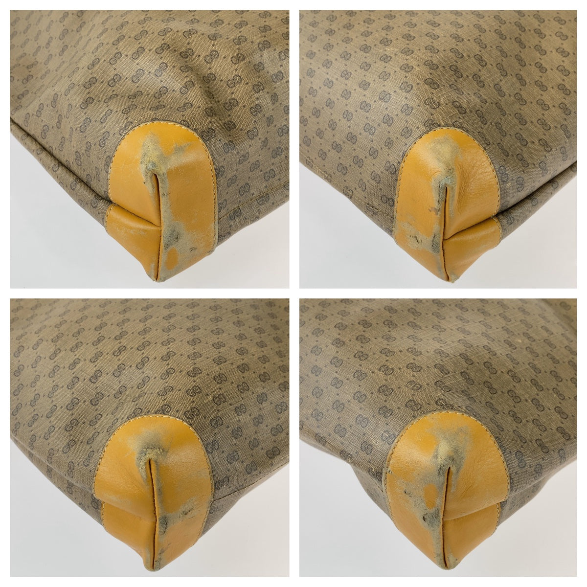 Gucci Tote Bag 002 983 0163 Gg Supreme Canvas, Leather Brown Beige Gold Metal Tote Bag Shoulder Bag