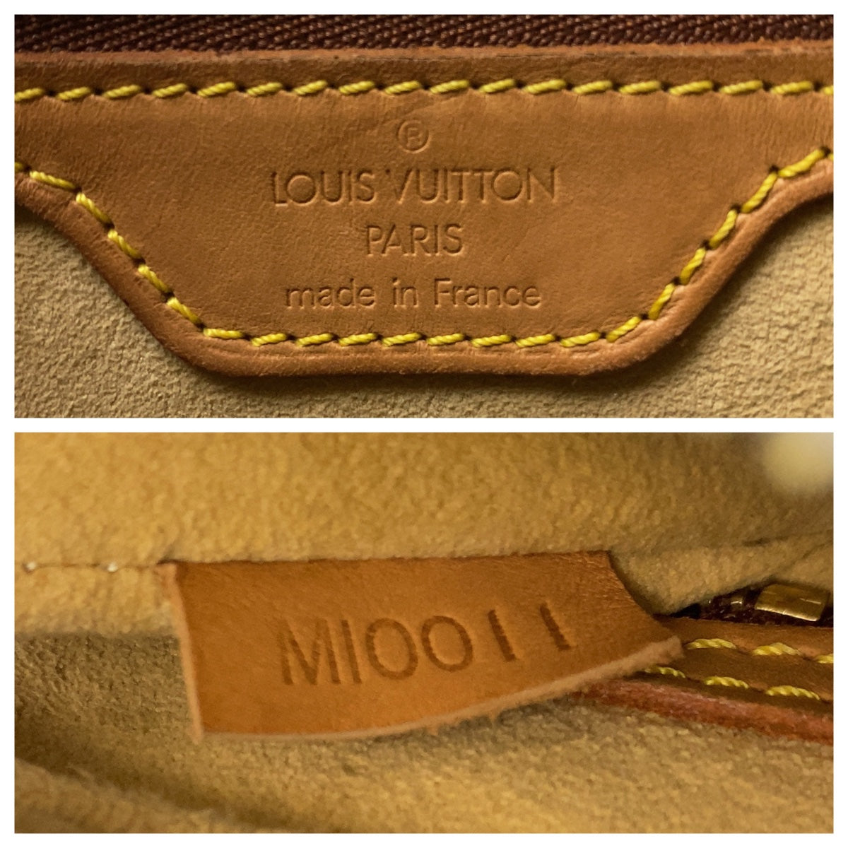 Louis Vuitton Shoulder Bag M51146 Pvc Brown Gold Metal Shoulder Bag Monogram Loopingmm Women