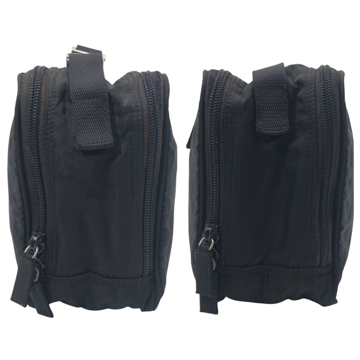 Prada Shoulder Bag Nylon Black Shoulder Bag Unisex Test Triangular Logo Mens