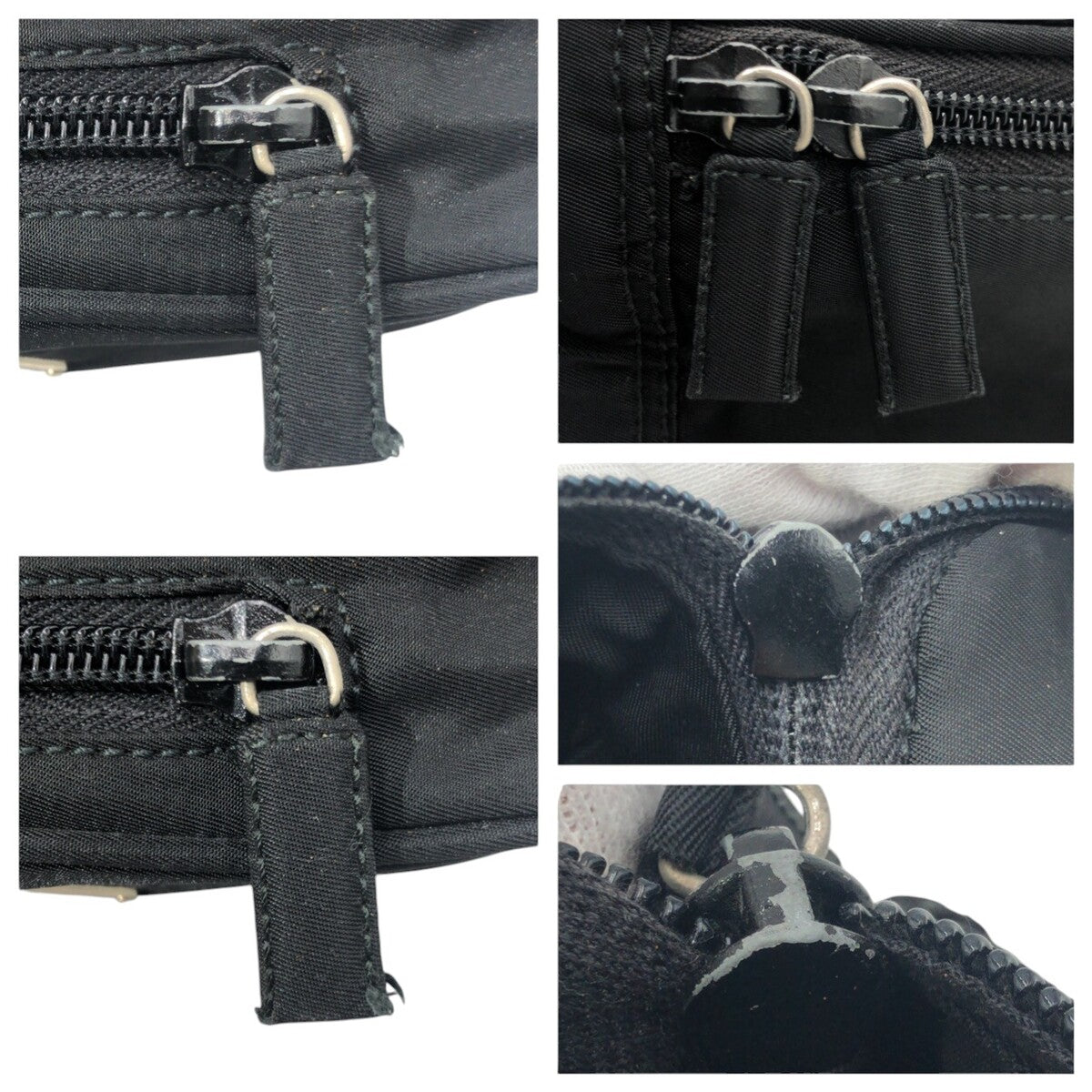 Prada Shoulder Bag Nylon Black Shoulder Bag Unisex Test Triangular Logo Mens