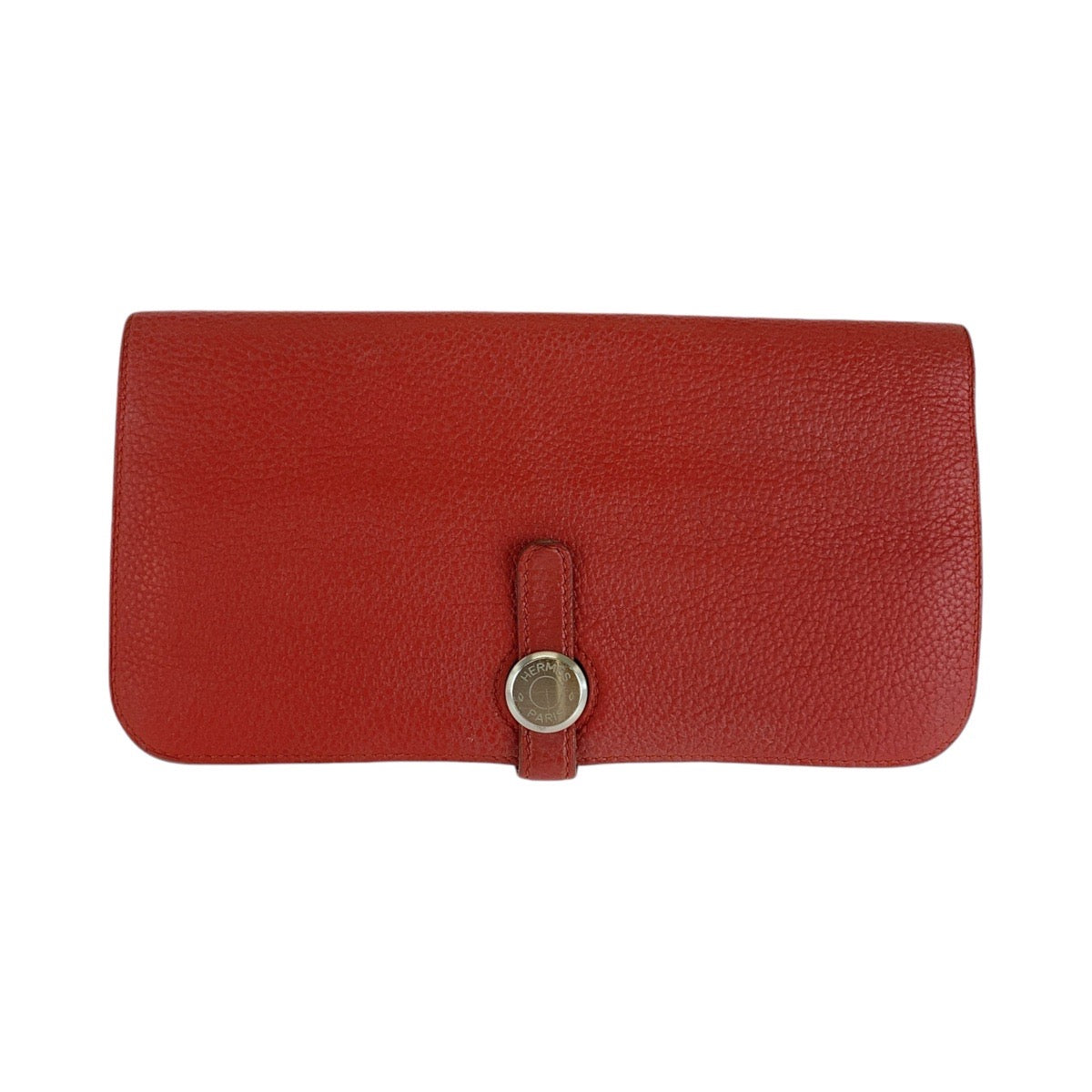 Hermes Long Wallet Purse Togo Rouge Grenat Red Long Wallet Purse Long Wallet Unisex Dogon Long Women