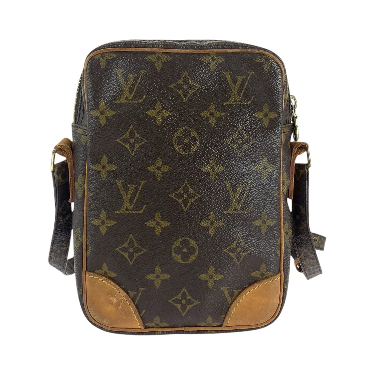 Louis Vuitton Shoulder Bag M45266 Pvc, Leather Brown Gold Metal Crossbody Shoulder Bag Messenger