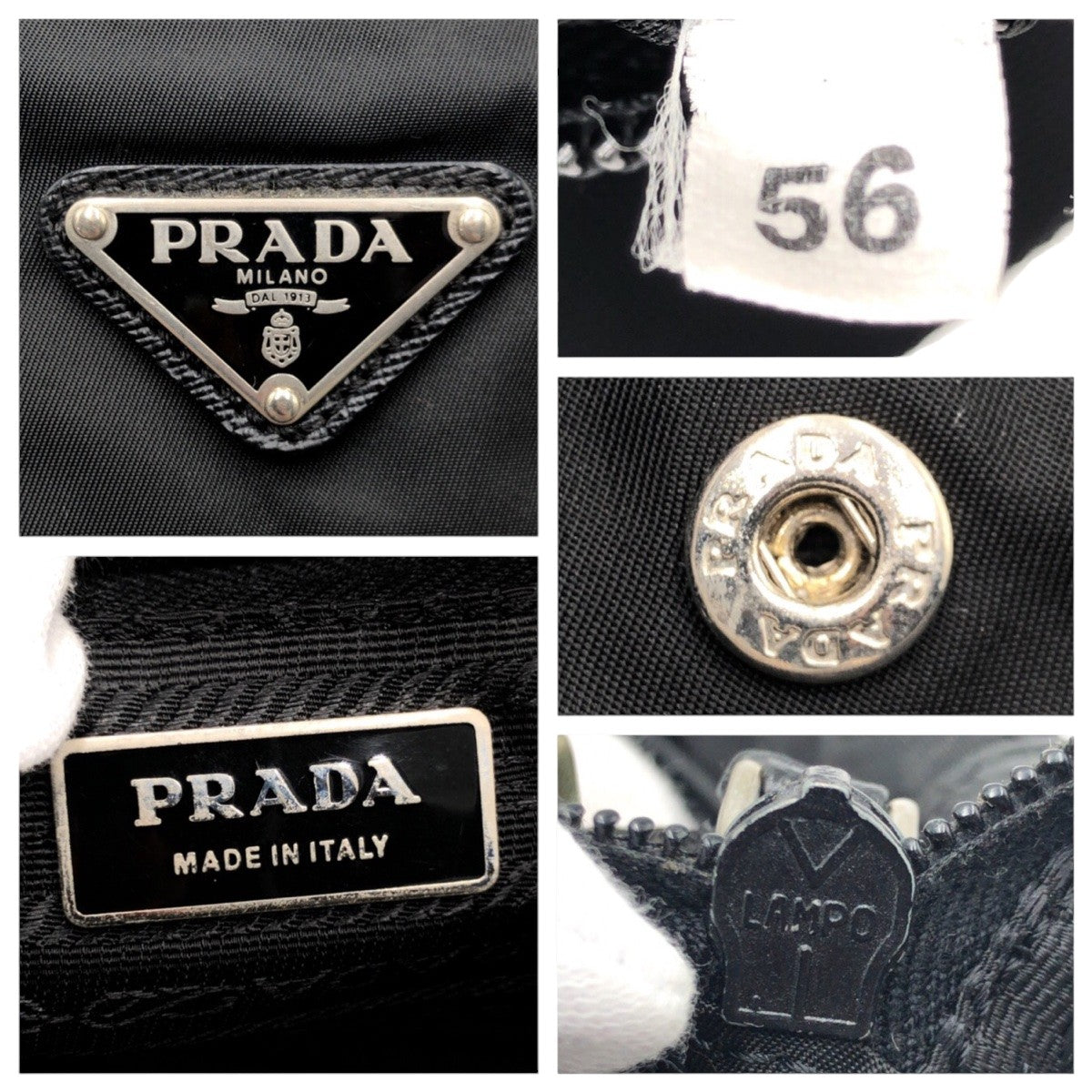 Prada Shoulder Bag Nylon Black Black Shoulder Bag Unisex Test Triangular Logo Mens