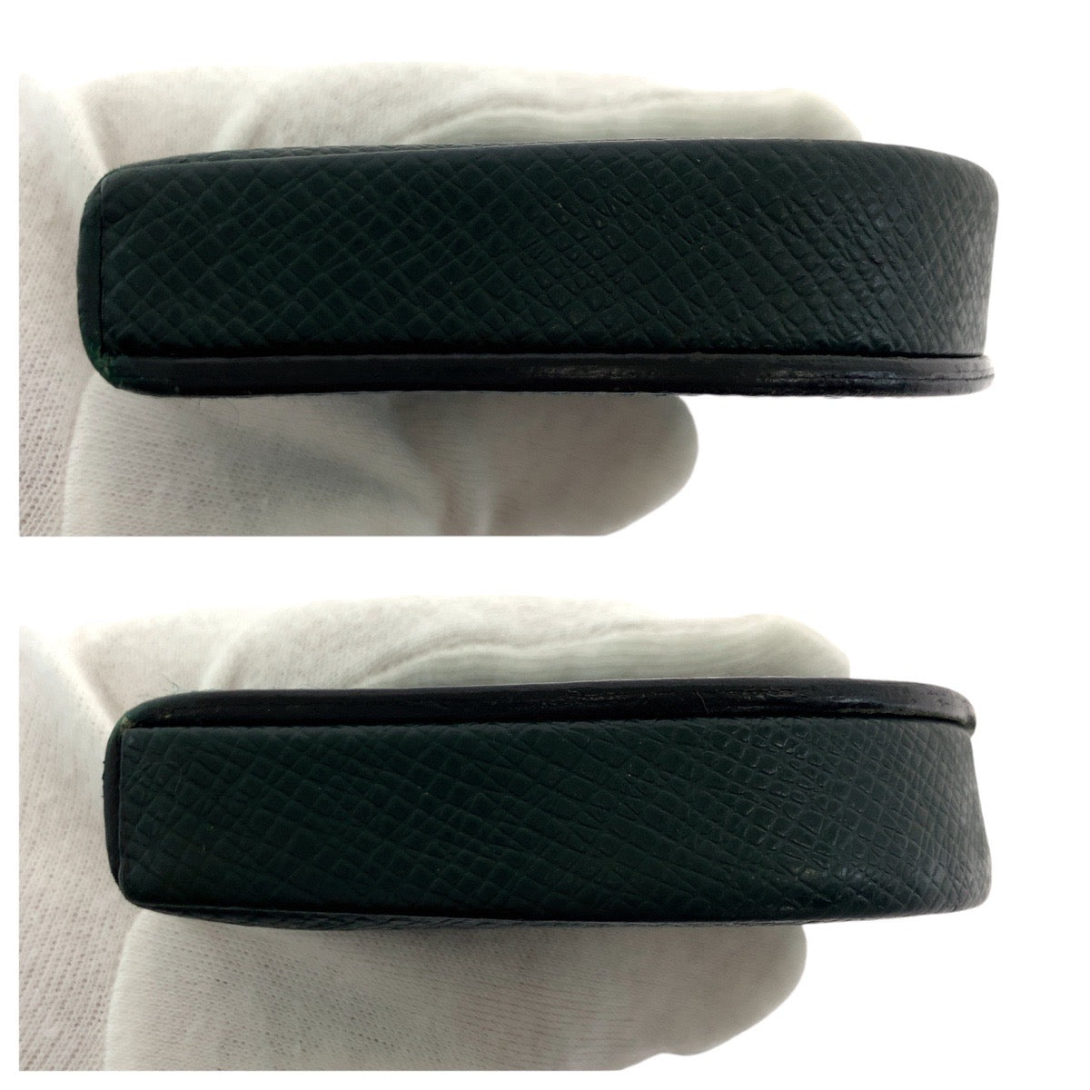 Louis Vuitton Coin Case M30374 Leather Epithea Dark Green Coin Case Coin Pocket Unisex Taiga