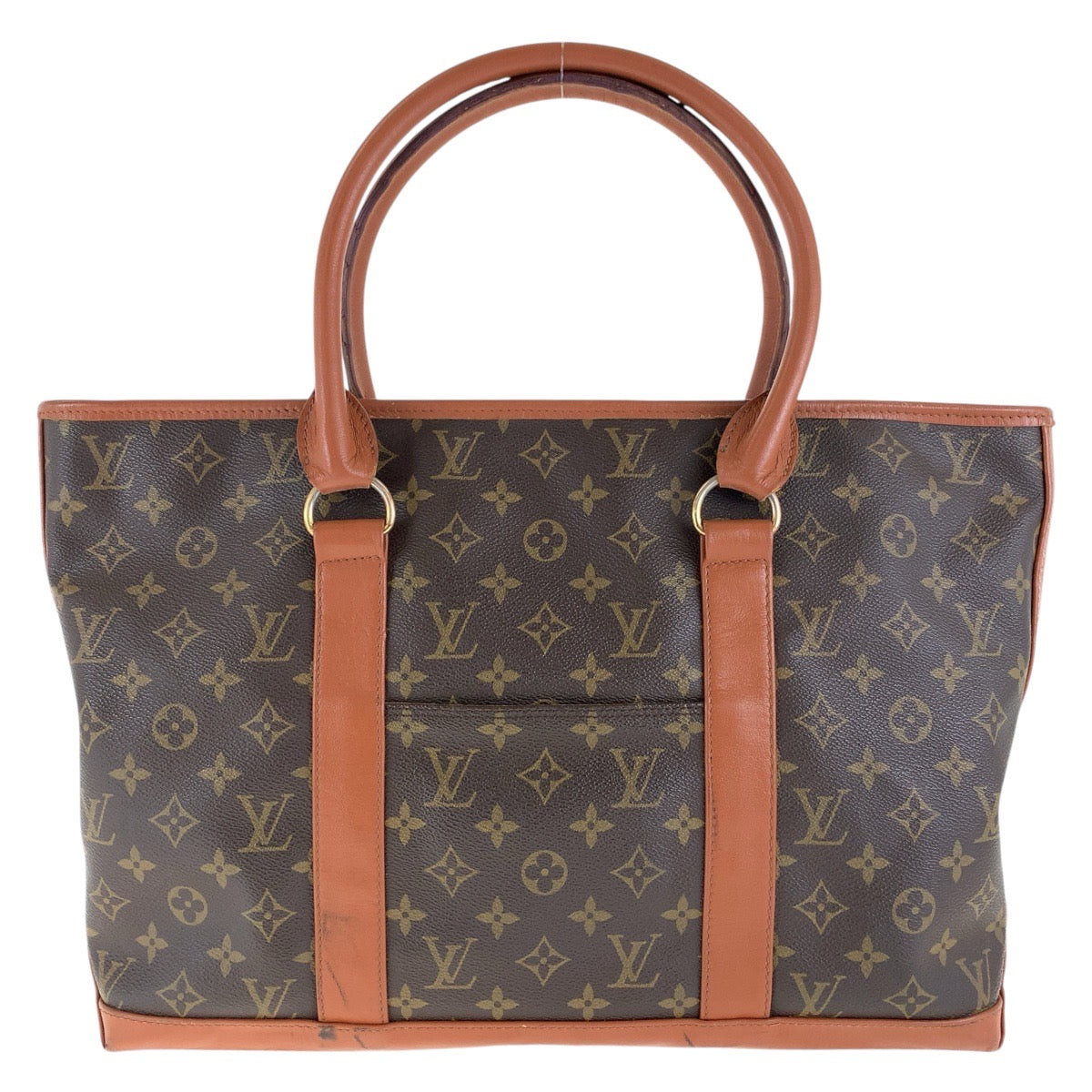 Louis Vuitton Tote Bag M42425 Pvc, Leather Brown Tote Bag Shoulder Bag Monogram Weekend Pm Women