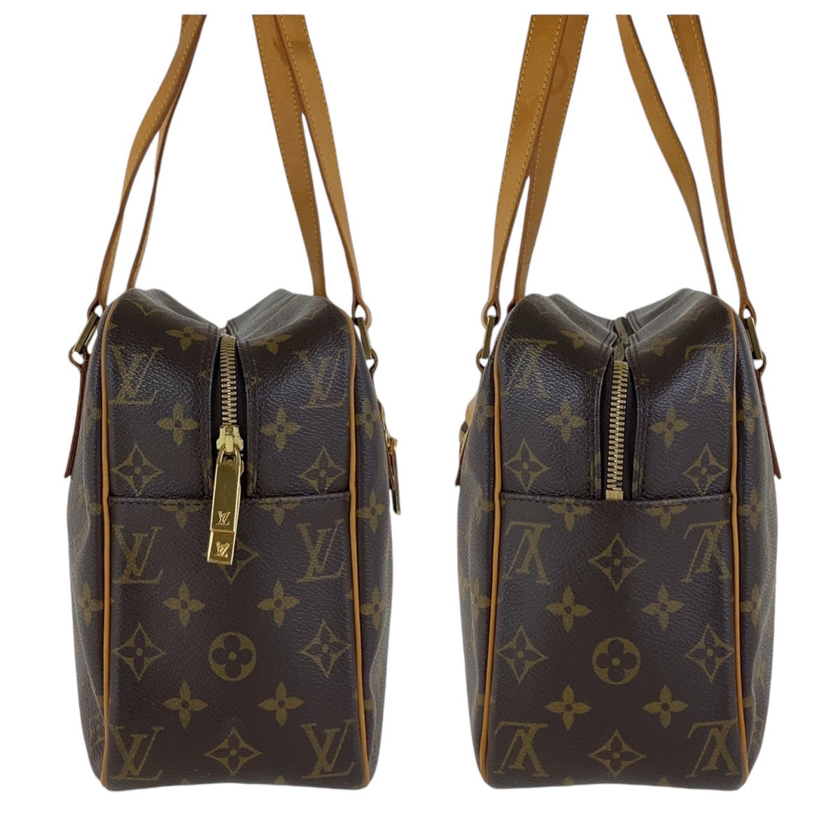 Louis Vuitton Shoulder Bag M51181 Pvc, Leather Brown Gold Metal Shoulder Bag Monogram Cite Gm Women