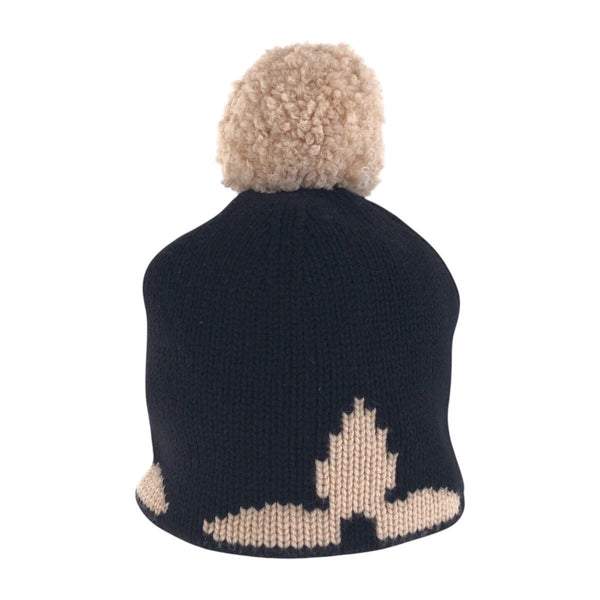 Louis Vuitton Knit Cap M70840 Wool Black Beige Knit Hat For Men And Women Bonnet Morning Rum Women